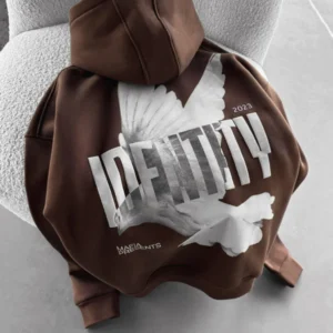 Oversize Identity Hoodie - Brown